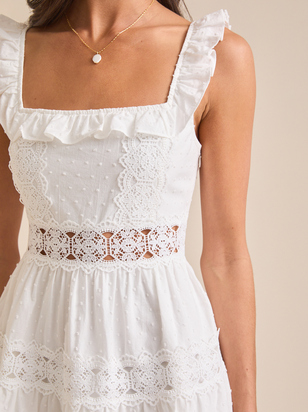 Andi Clip Dot Mini Dress - ARULA