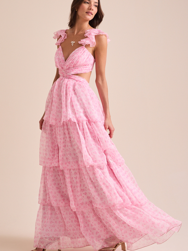 Becca Tiered Maxi Dress Detail 4 - ARULA