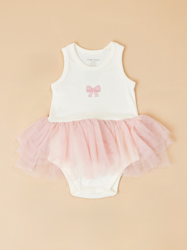 Giselle Bow Tank Tutu Bodysuit - ARULA