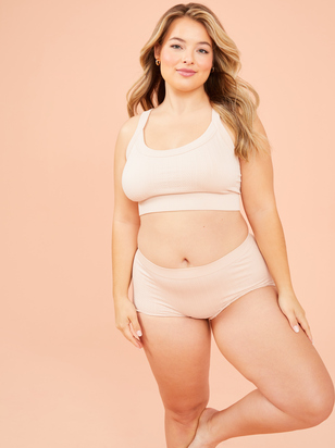 Seamless Cable Knit Bralette - ARULA