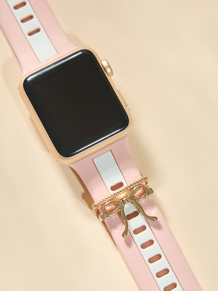 Striped Charming Bow Watch Band - ARULA