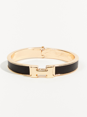 Thick H Bangle Bracelet - ARULA