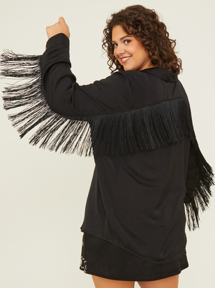 Whitley Fringe Buttondown Top - ARULA