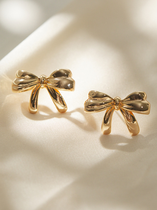 Golden Hour Bow Earring - ARULA