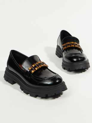 Syreena Wide Width Platform Loafers - ARULA