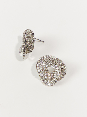 Twisted Crystal Earrings - ARULA