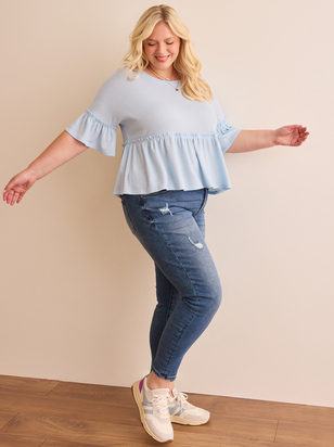 Destructed Girlfriend Jeans - ARULA