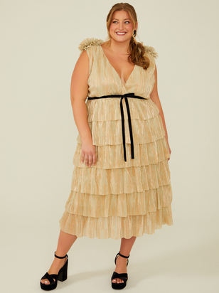 Goldie Shimmer Maxi Dress - ARULA