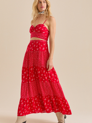 Fleur Floral Maxi Skirt - ARULA