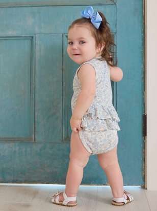 Laney Floral Ruffle Bodysuit - ARULA - 