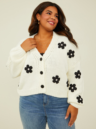 Crystal Daisy Cardigan - ARULA