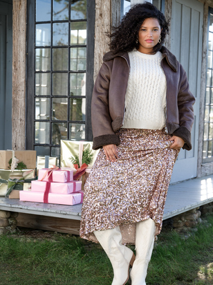 Cameron Sequin Maxi Skirt - ARULA