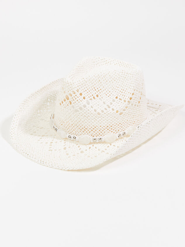 Gemma Straw Cowboy Hat Detail 1 - ARULA