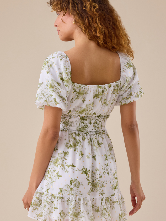 Dena Floral Mini Dress Detail 4 - ARULA