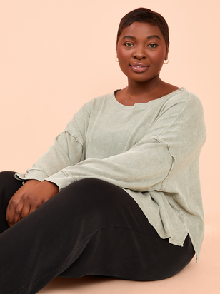 Soothe Waffle Knit Top - ARULA