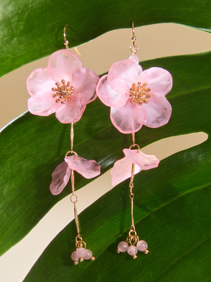 Pink Serenity Blossom Earrings - ARULA