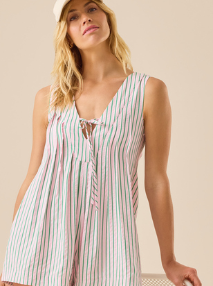 Evie Striped Romper - ARULA