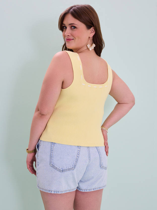 Cosette Ribbed Crop Top Detail 4 - ARULA
