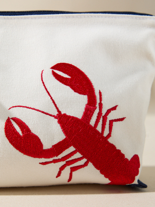 Embroidered Lobster Pouch - ARULA