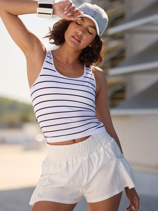 Undefeated Striped Athletic Tank - ARULA
