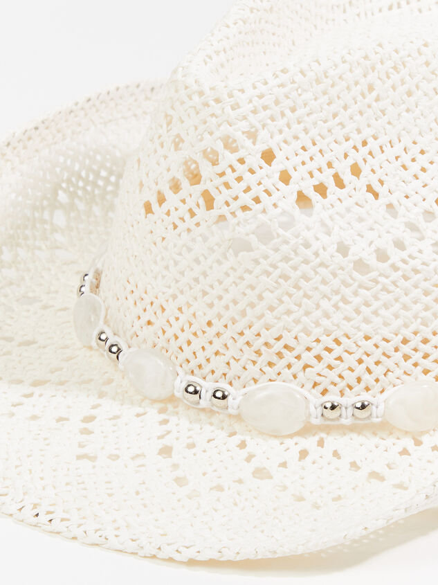 Gemma Straw Cowboy Hat Detail 2 - ARULA