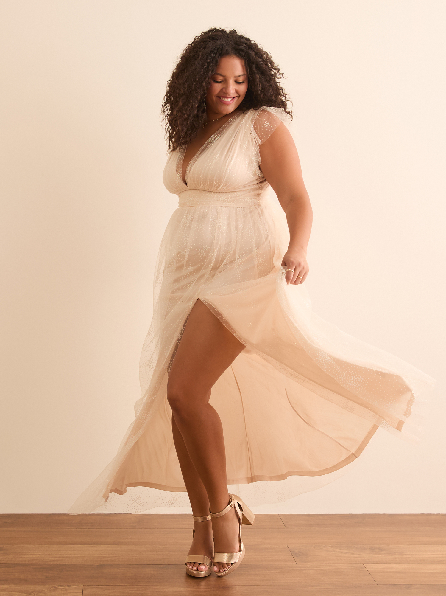 Maxi glitter dress sale