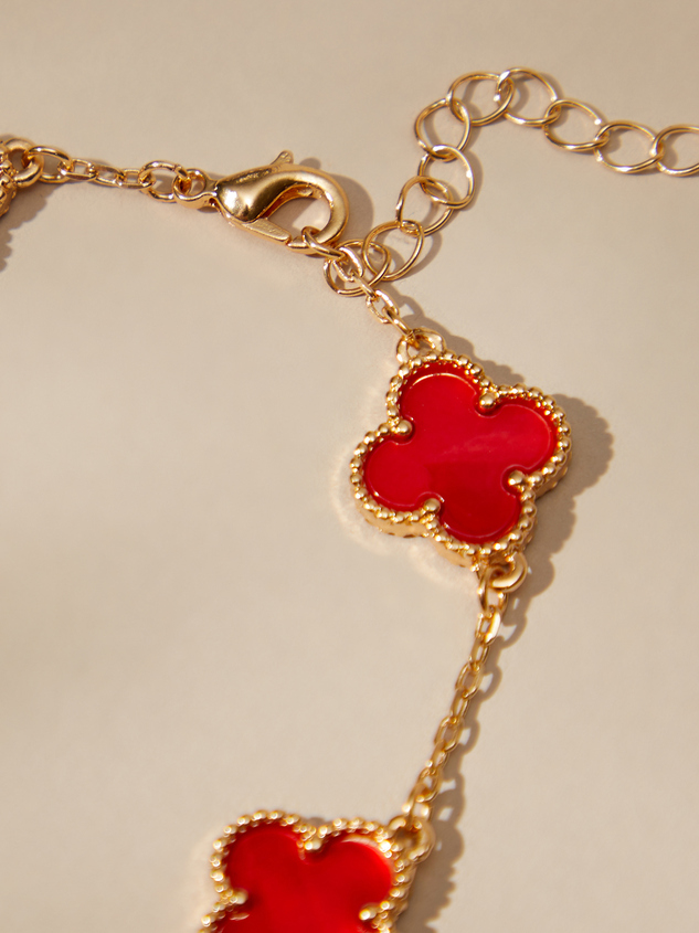 Double Sided Clover Bracelet Detail 3 - ARULA