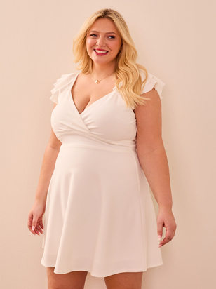 Veronica Ruffle Mini Dress - ARULA