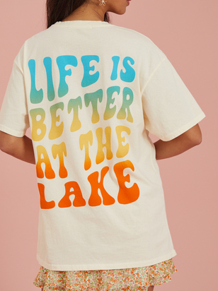 Better At The Lake Graphic Tee - ARULA
