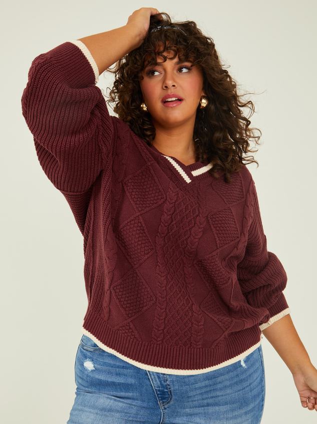 Blake Varsity Sweater Detail 4 - ARULA
