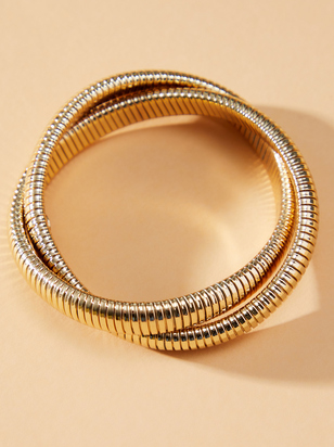 Twisted Gold Metal Bracelet - ARULA