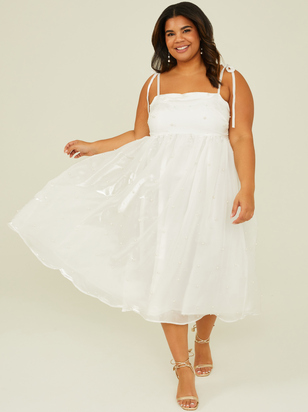 Kasey Chiffon Pearl Dress - ARULA