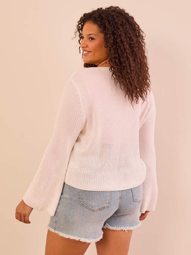 Aria Open Cardigan Detail 5 - ARULA