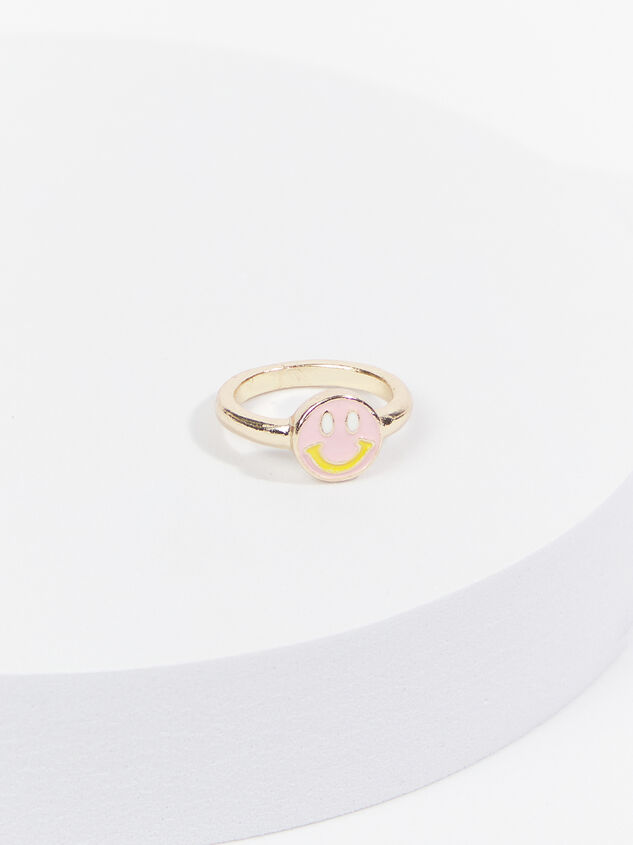 Pink Smiley Ring - ARULA