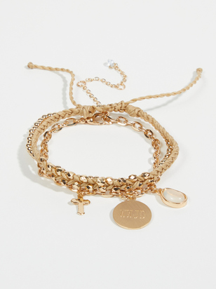 WWJD Crystal Bracelet Set - ARULA