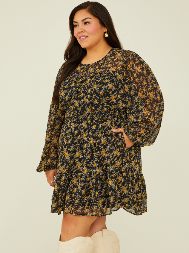 Adalee Floral Dress Detail 5 - ARULA