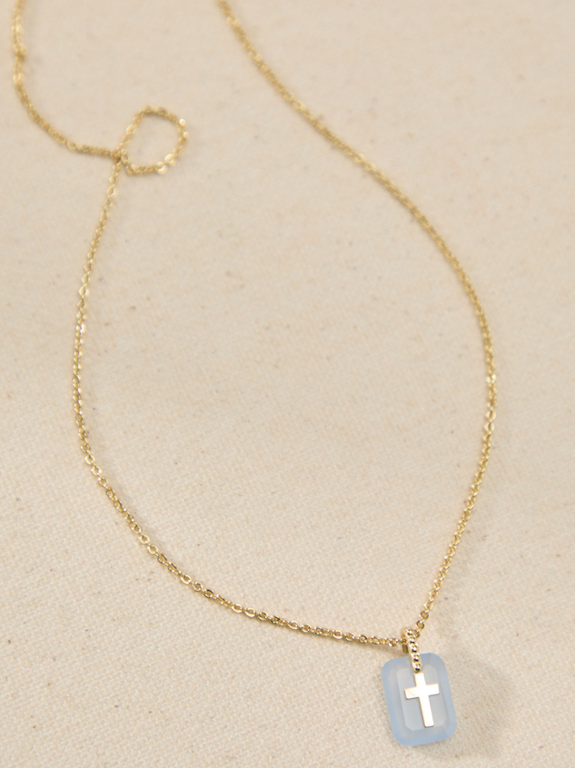 Blue Grace Charm Necklace - ARULA