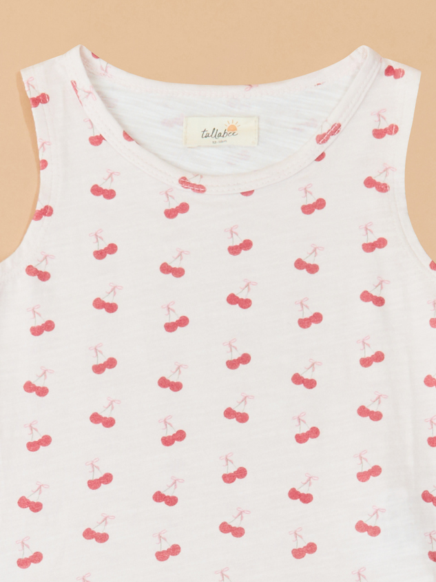 Cutie Cherry Tank and Pant Set Detail 2 - ARULA