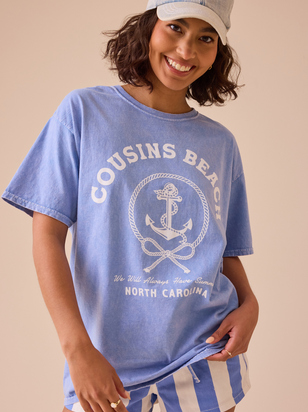 Beach Anchor Oversized Tee - ARULA - 