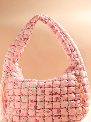 Proficient Floral Quilted Puffer Shoulder Bag - ARULA - 