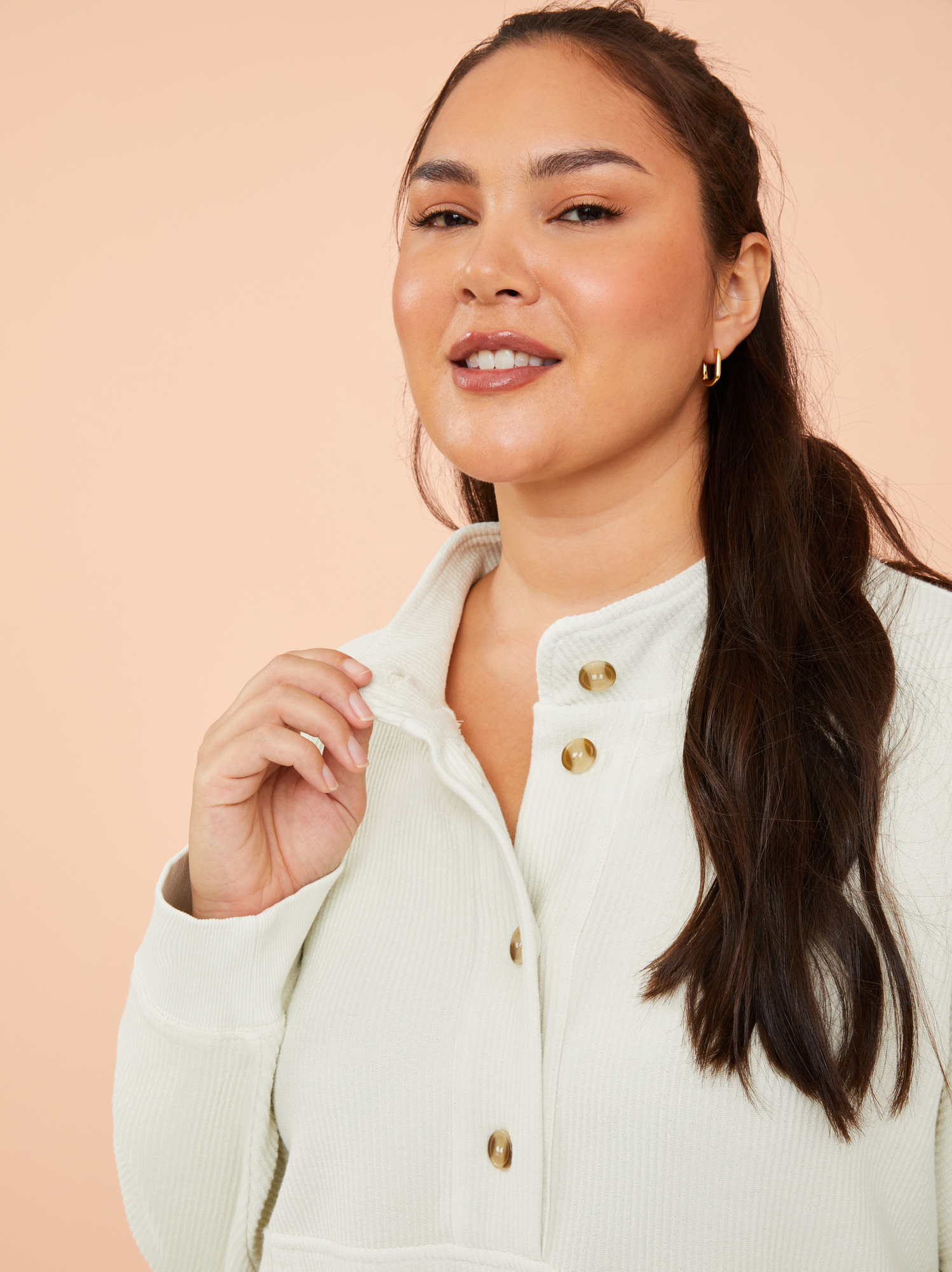 Button hotsell down pullover