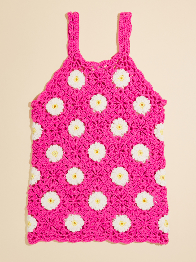 Daisy Crochet Toddler Coverup Detail 2 - ARULA