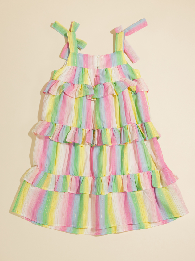 Paris Toddler Tiered Ruffle Dress Detail 2 - ARULA