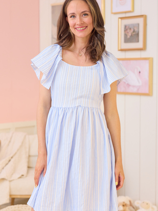 Emma Pleated Sleeveless Dress - ARULA - 