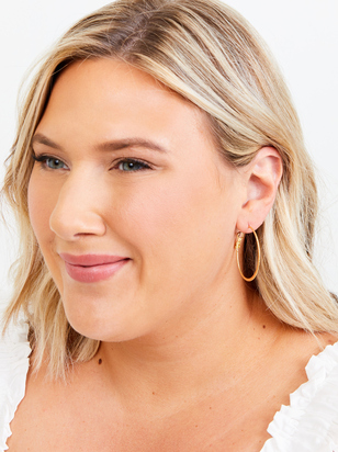 18k Gold Remi Hoop Earrings - ARULA