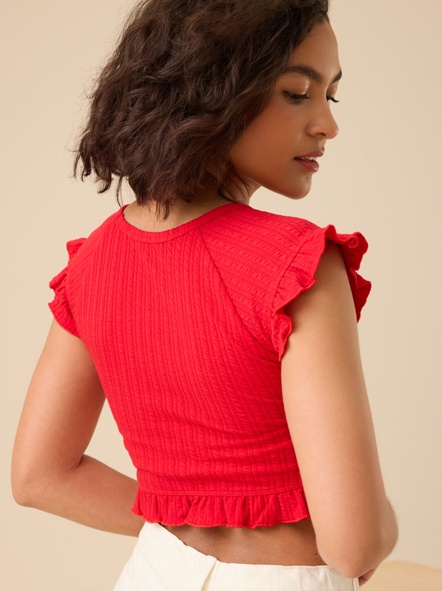 Brinley Textured Knit Top Detail 4 - ARULA