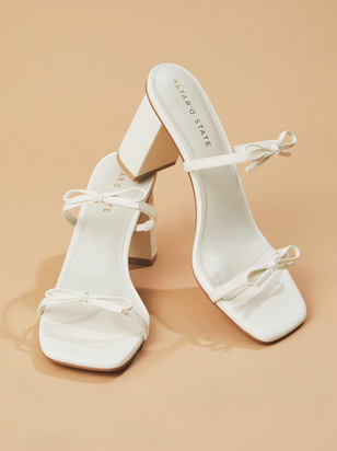 Wendy Double Bow Kitten Heels - ARULA