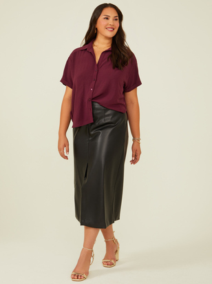 Fallon Buttondown Top - ARULA