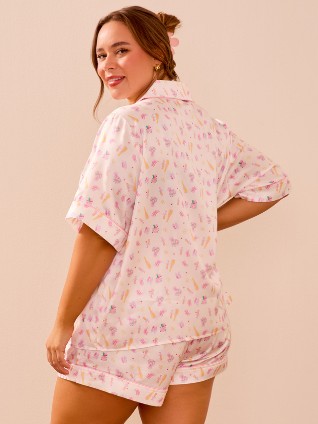 Vera Satin Lounge Top Detail 5 - ARULA