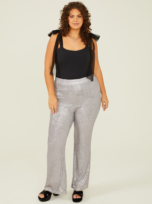 Greyson Sequin Flare Pants - ARULA